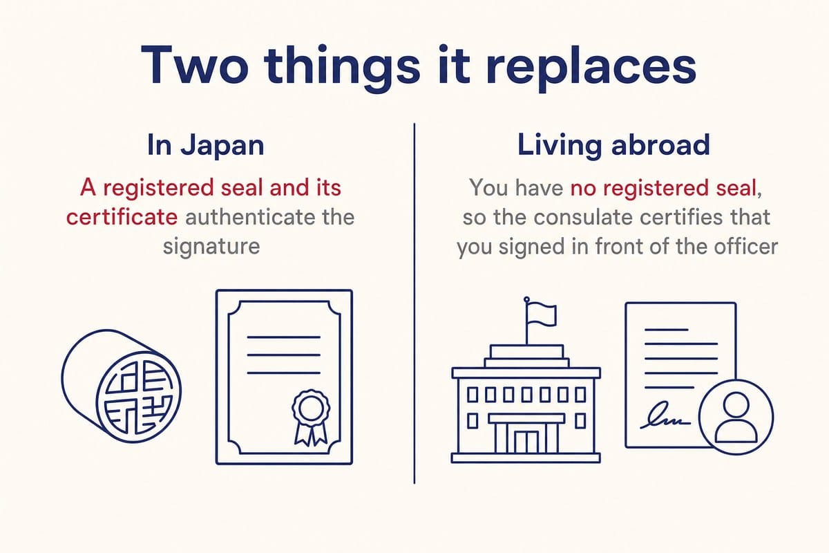 Two things it replaces