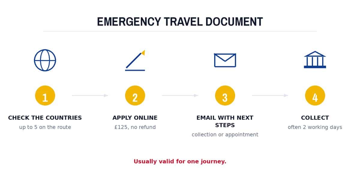 Emergency travel document